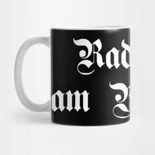 Radolfzell am Bodensee written with gothic font Mug